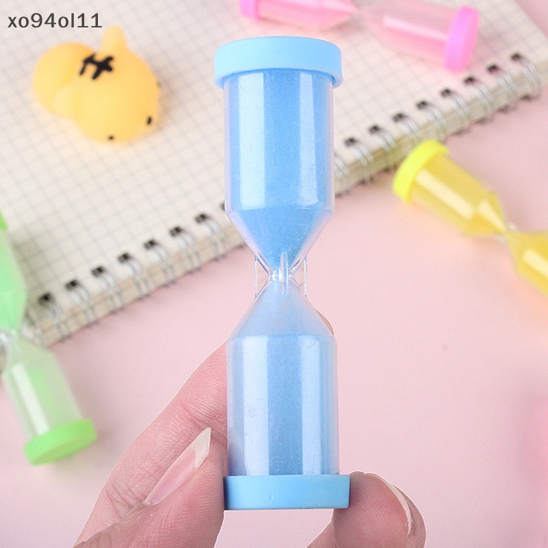 Xo 3Pcs Mini Colorful Jam Pasir Pasir Pasir Jam Timer Mainan Anak Sikat Gigi Shower Timer Dekorasi Rumah OL