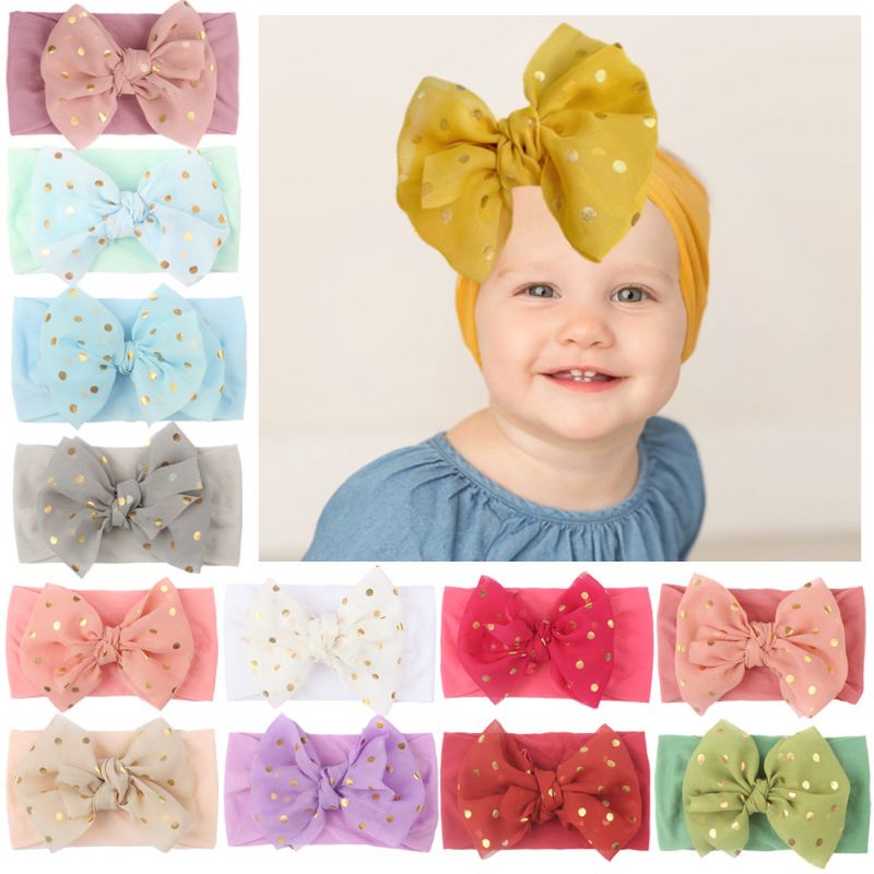 (Pimenova) kids headband bandana anak bandana bayi pita polkadot