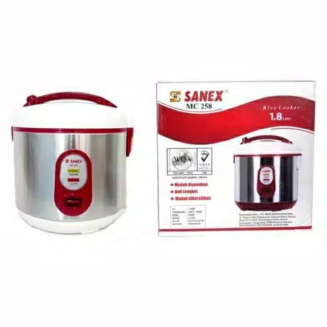 Sanex MC258 Rice Cooker [1.8 L] ORIGINAL 100%