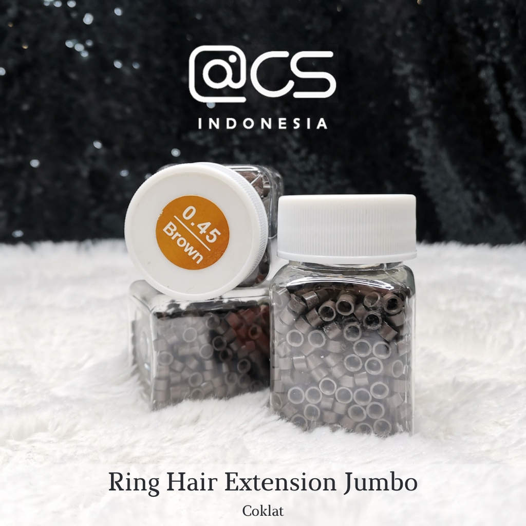 ❅BARU❅ RING HAIR EXTENSION JUMBO COKLAT Sambung rambung palsu ❅CPA❅
