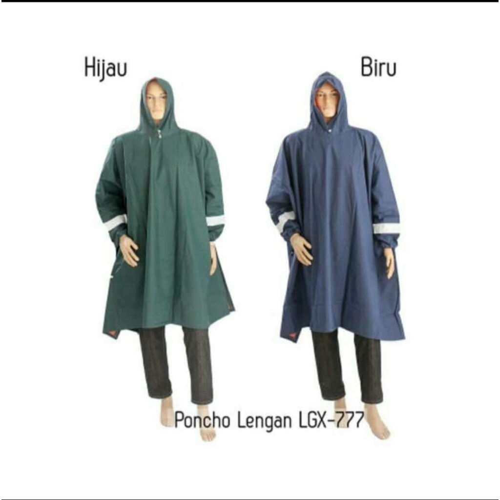 jas hujan ponco lengan penguin lgx 777