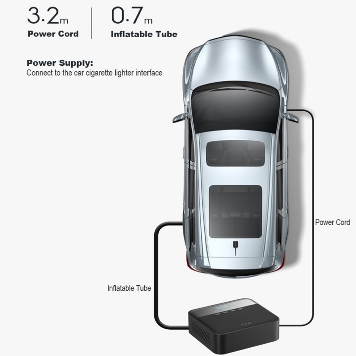 70MAI MiDrive TP03 - Pompa Ban Mobil Portable Car Tire Inflatable Pump