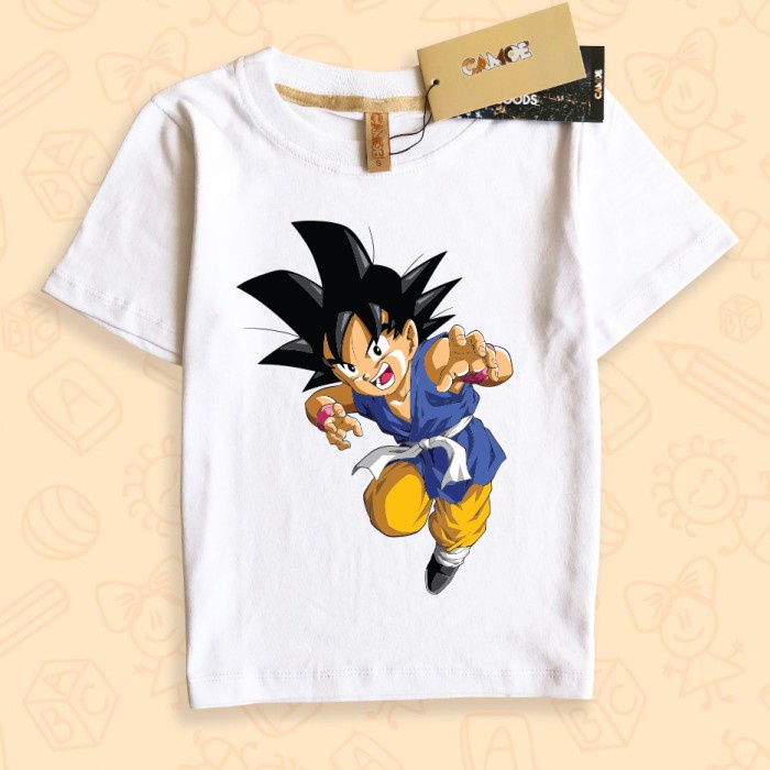 Kaos Baju Anak Kid Goku Dragon Ball GT