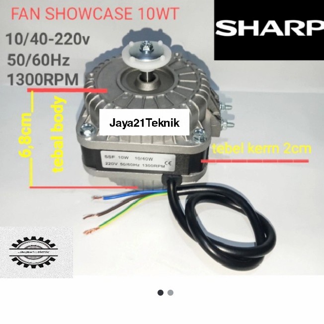 Dinamo fan showcase 10 wt kulkas pendingin minuman pintu kaca Sharp