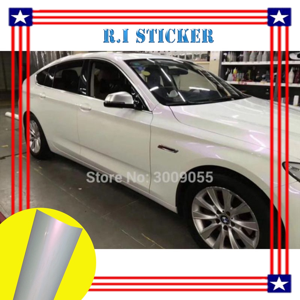 Stiker Skotlet Putih Lembayung Lebar150cm Sticker Putih Mutiara Untuk Mobil Dan Motor