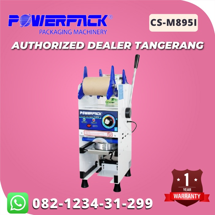 CUP SEALER POWERPACK CS-M895I / MESIN PRESS GELAS 22OZ DIGITAL COUNTER