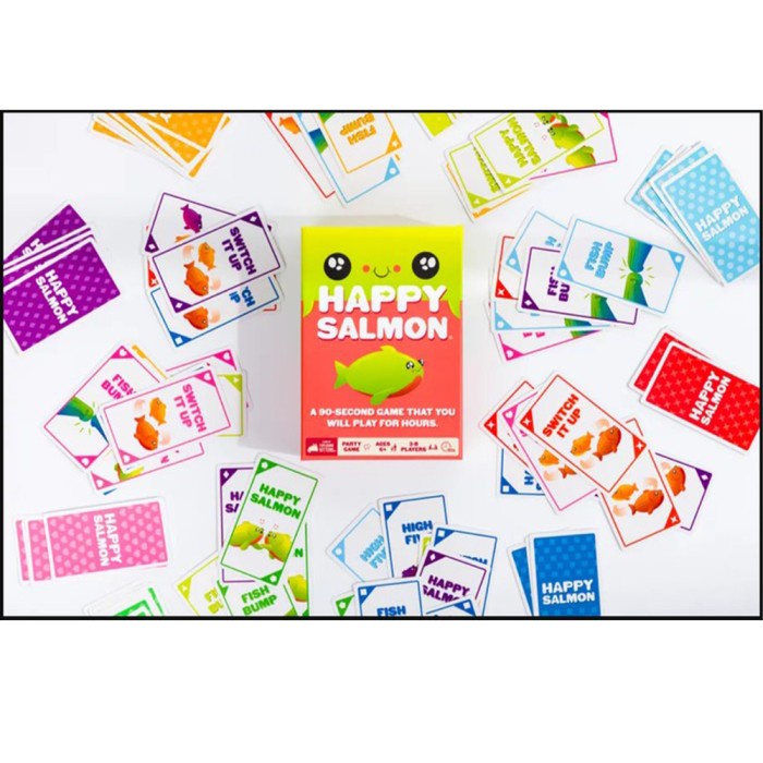 Happy Salmon Family Party Board Games Card Game by Exploding Kittens