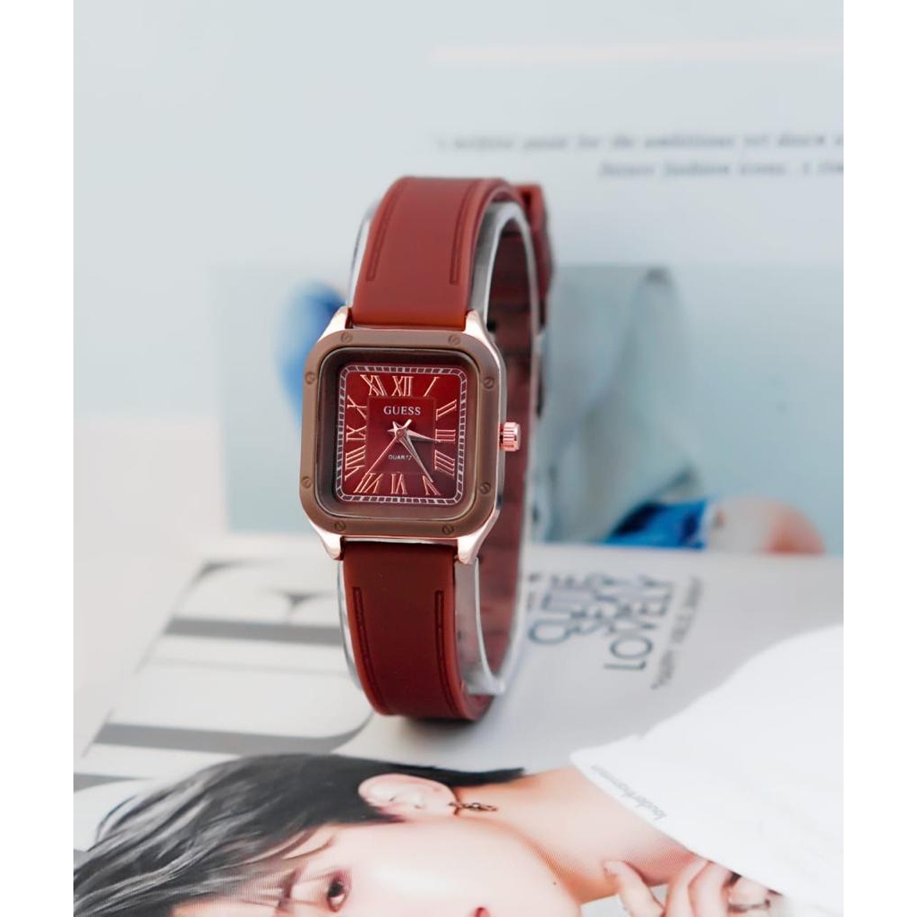 BAJ Jam Tangan Quartz Strap PU Analog Casual Gaya Retro Wanita &amp; Pria Ulzzang Watch Korean Fashion RM091