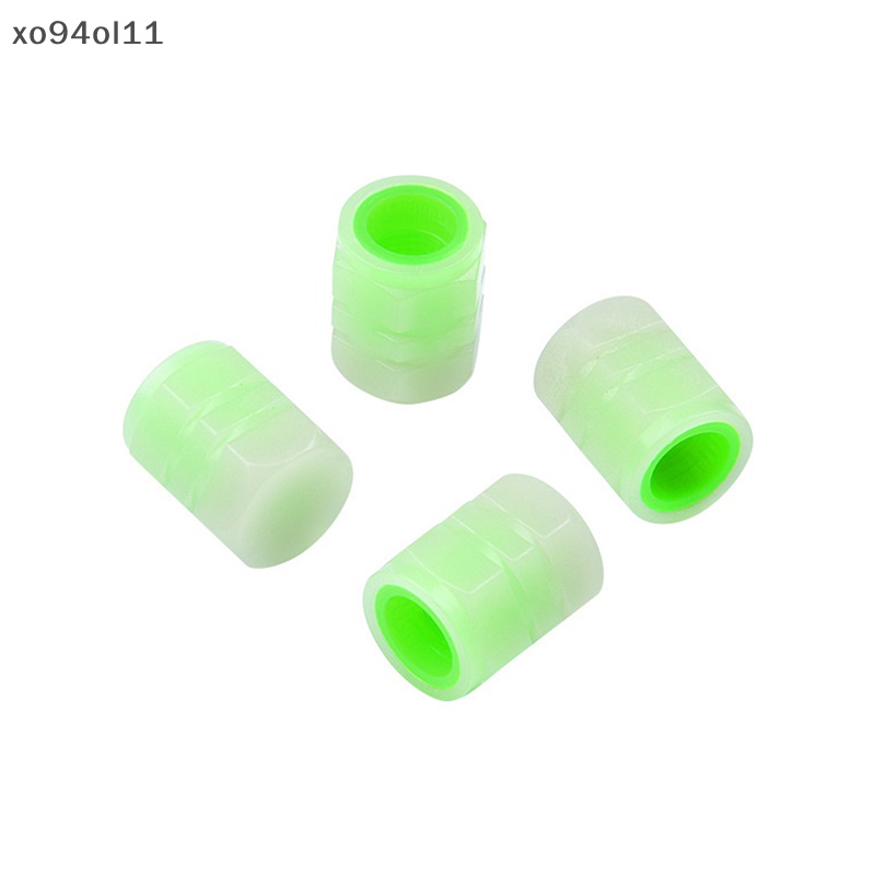 Xo 4Pcs Universal Luminous Valve Caps Tutup Katup Ban Untuk Mobil Motor Sepeda OL