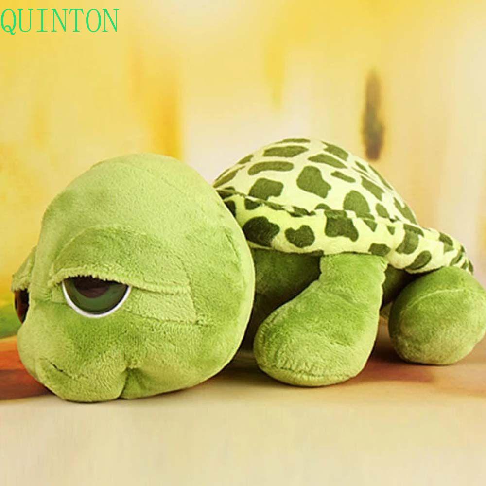 Quinton Tortoise Plush Toy Children 20CM Boneka Kura-Kura Orang Tua-Anak Boneka Animal Pendek Mewah Hijau