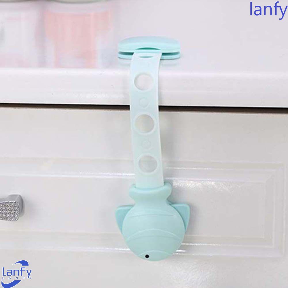 Lanfy Safety Lock Brankas Bayi Jendela Lemari Furniture Anak Kunci Pintu Geser Tali