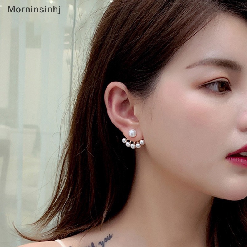 Mornin 1pasang Mode Baru Vintage Jepang Korea Anting Mutiara Untuk Wanita Handmade Manis Simulasi Mutiara Perhiasan Hadiah id