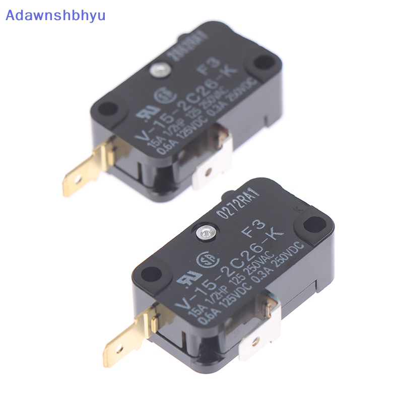 Adhyu 1PCS Saklar Mikro Besar Baru V-15-2C26-K (F3) 2-Pin Biasa Tertutup Tipe ID