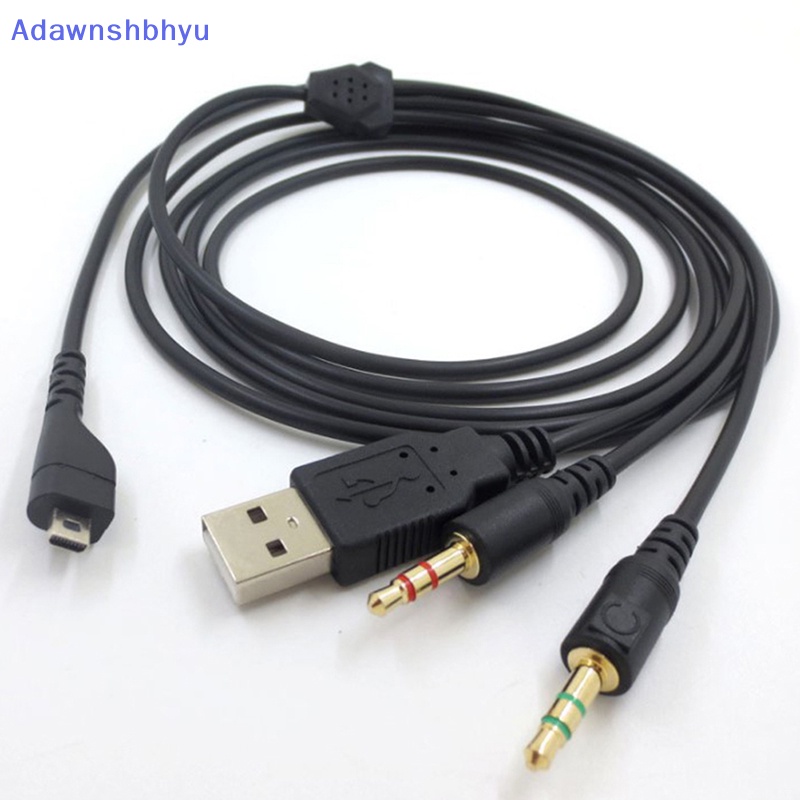 Adhyu 2m 1sampai3 Splitter Kabel Audio Gaming Earphone Headset Headphone Audio Cable Adapter Cord Kabel Untuk SteelSeries Arctis 3/5/7/Pro ID