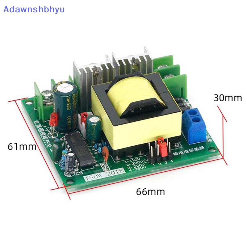 Modul Booster Konverter DC-AC Adhyu 150W 12V Ke 110V 200V 220V 280V 150W Inverter Boost Board Trafo ID