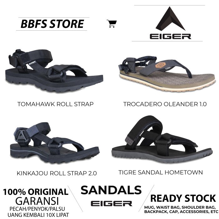 EIGER Original Kinkajou roll strap 2.0 sandals sendal gunung