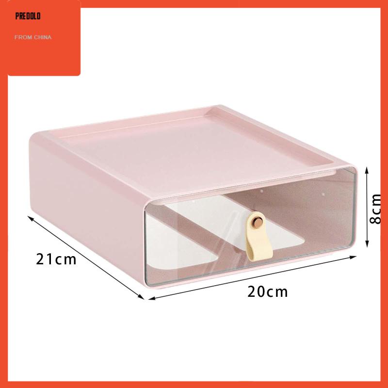 [Predolo] Desk Organizer Drawer Meja Laci Penyimpanan Dapat Ditumpuk Untuk Kamar Mandi Kantor Rumah