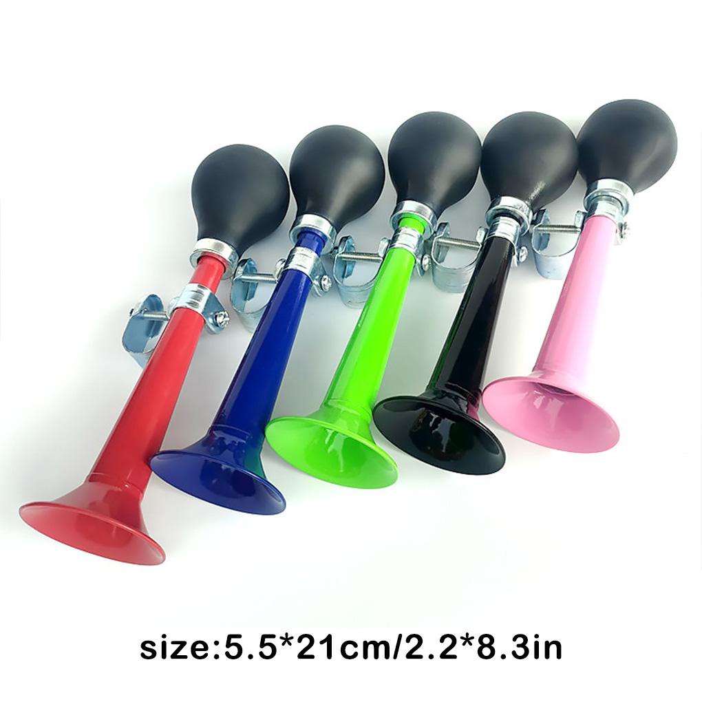 Sepeda Retro Metal Air Horn Hooter 7inch Electroplate Bugle Suara Nyaring Silicone Squeezeing Bulb Terompet Ring Bell