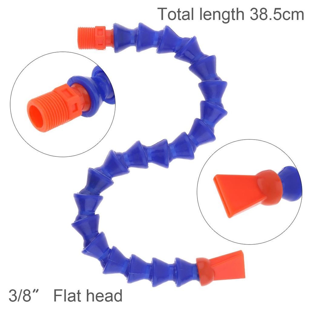 Tabung Pendingin Minyak Air Fleksibel Bahan Plastik Dengan Kepala Rata/Nozzle Kepala Bulat Untuk Mesin CNC/Milling/Mesin Bubut