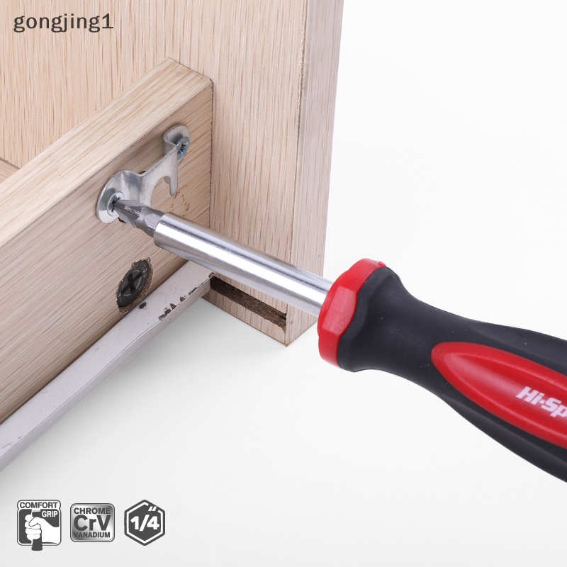 Ggg1 /4 (6.35mm) Ratchet Screwdriver Bit Holder Gagang al Magnetic Bit ID