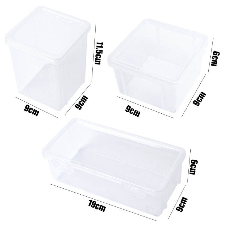 Flip Flap PP Kotak Subkemas Makanan Plastik/ Fridge Crisper Buah Kulkas/Kotak Sortir Bumbu Dapur Serbaguna