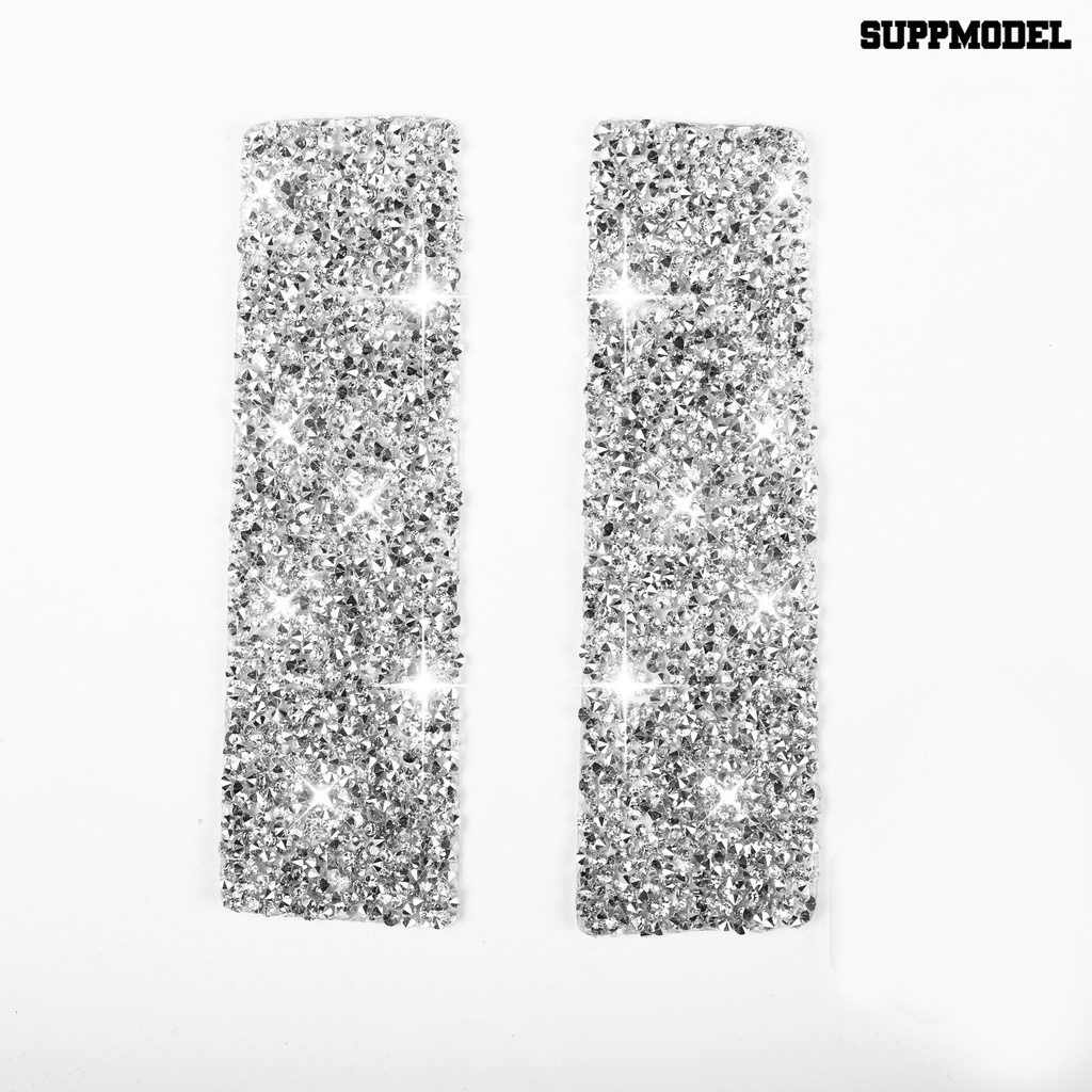 [SM]2Pcs Stiker Kontrol Tengah Berkilau Anti Gores Perekat Diri Kuat Lengket Shiny Interior Trim Mobil Central Control Panel Stickers Untuk 15-20 Ford Mustang