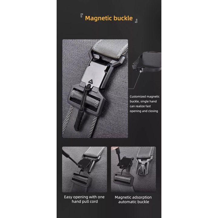 WIWU ALPHA Crossbody Bag - Tas Pinggang Travel Outdoor Multifungsi