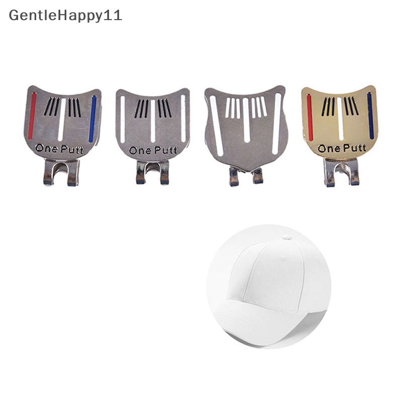 Gentlehappy One Putt Desain Tanda Bola Golf plus Topi Golf Magnet Klip Penanda Golf Drop Ship id