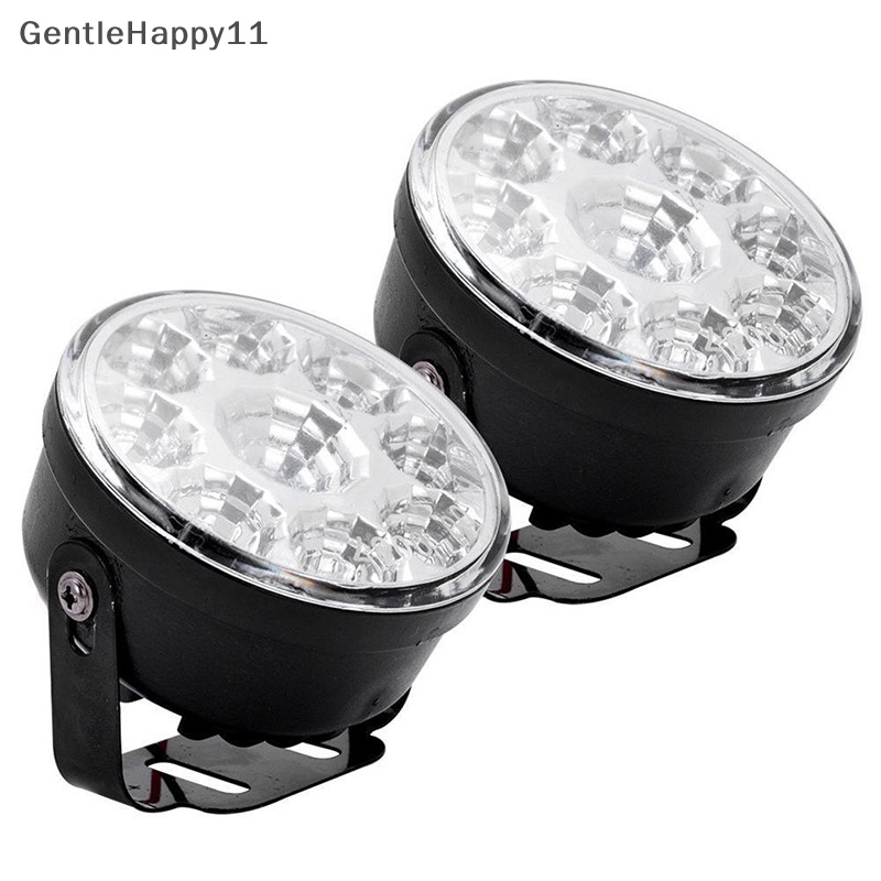 Gentlehappy 2PCS 9LED DRL Lampu Kabut Mobil Putaran Mengemudi Menjalankan Siang Hari Lampu Kepala Cahaya Putih id