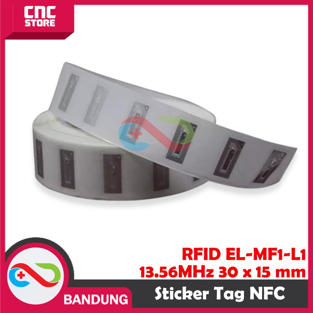 RFID EL-MF1-L1  13.56 MHz 1K Label Sticker Tag NFC RC522 Stiker F08 30 x 15 mm