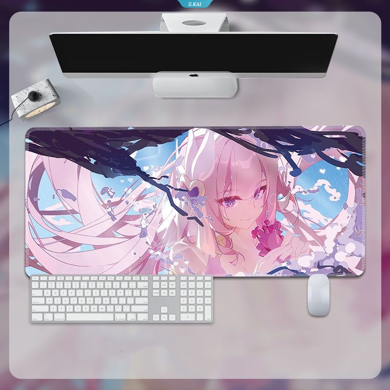 Alas Mouse Karakter Anime Honkai Impact3 Elysia Kiana Kaslana Bronya Zaychik Herrscher of Sentience Binary Alas Mouse Besar Anak Perempuan Desktop Mat Mouse Desk Pad [ZK]