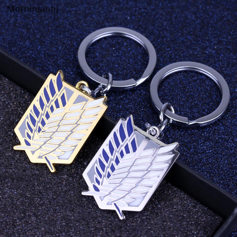 Mornin Gantungan Kunci Attack On Titan Wings of Liberty Freedom Scoug Legion Eren Keyring id