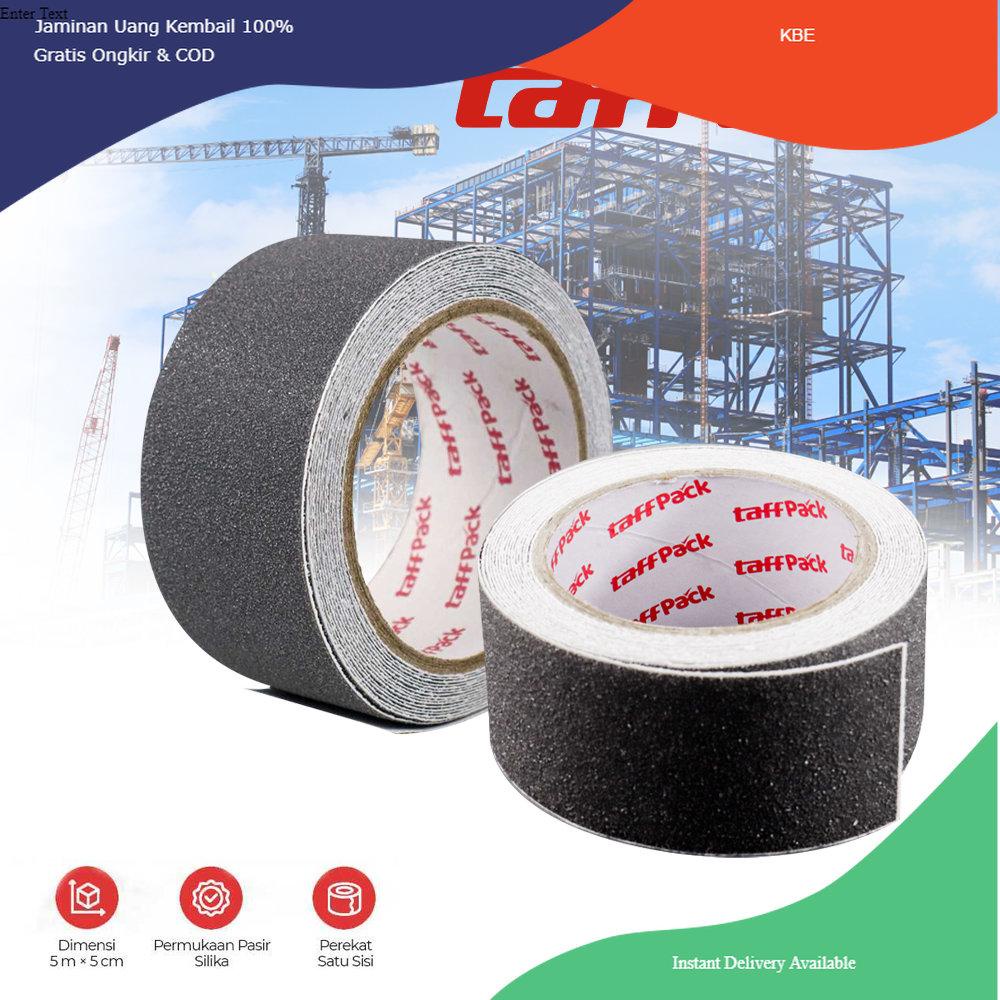 

Alat Perekat TaffPACK Lakban Tape Safety Grip Anti Slip Strong Traction 5 m x 5 cm - Gray Viral