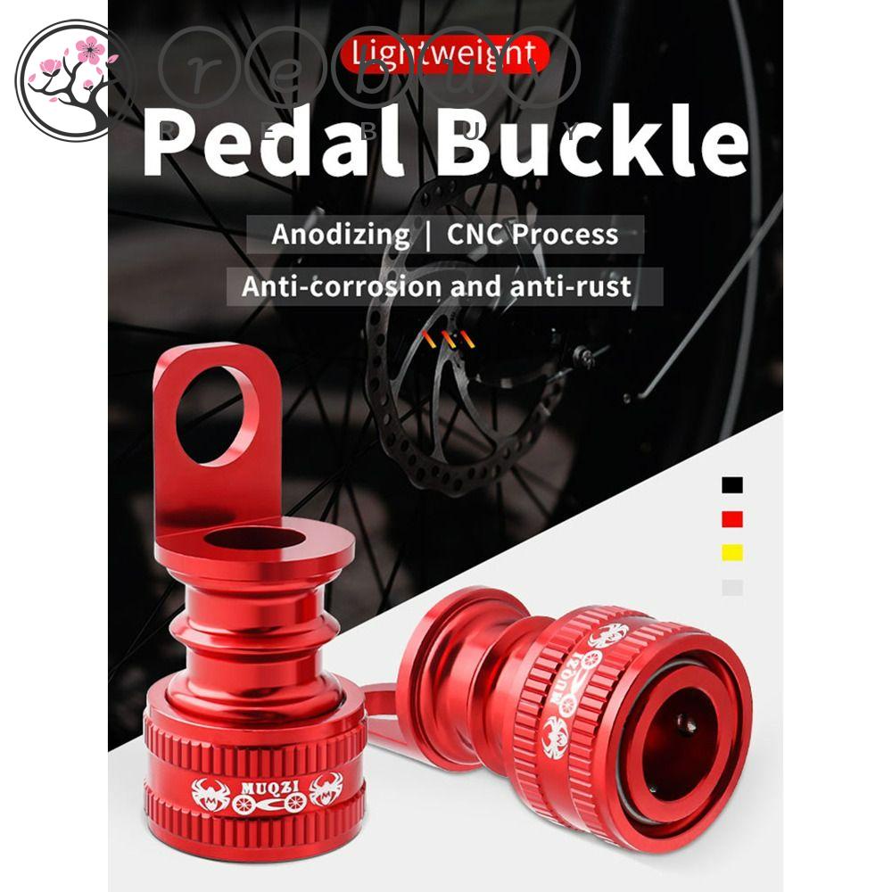 Rebuy Pedal Quick Release Gesper Portable Bagian Sepeda Sepeda Lipat Frame Mounting Buckle Base Folding Bike Pedal Adapter