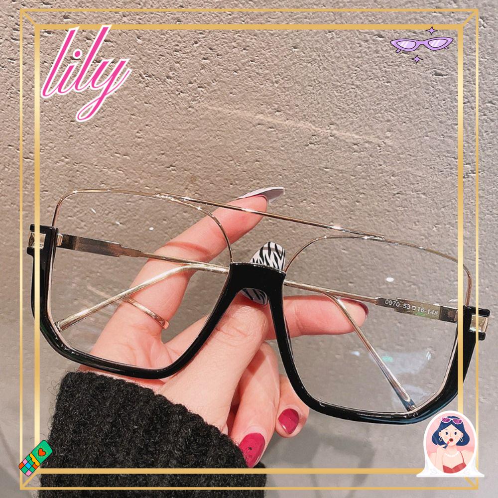 Lily Kacamata Anti-Cahaya Biru Mode Portabel Tahan Lama Ultra Ringan Bingkai