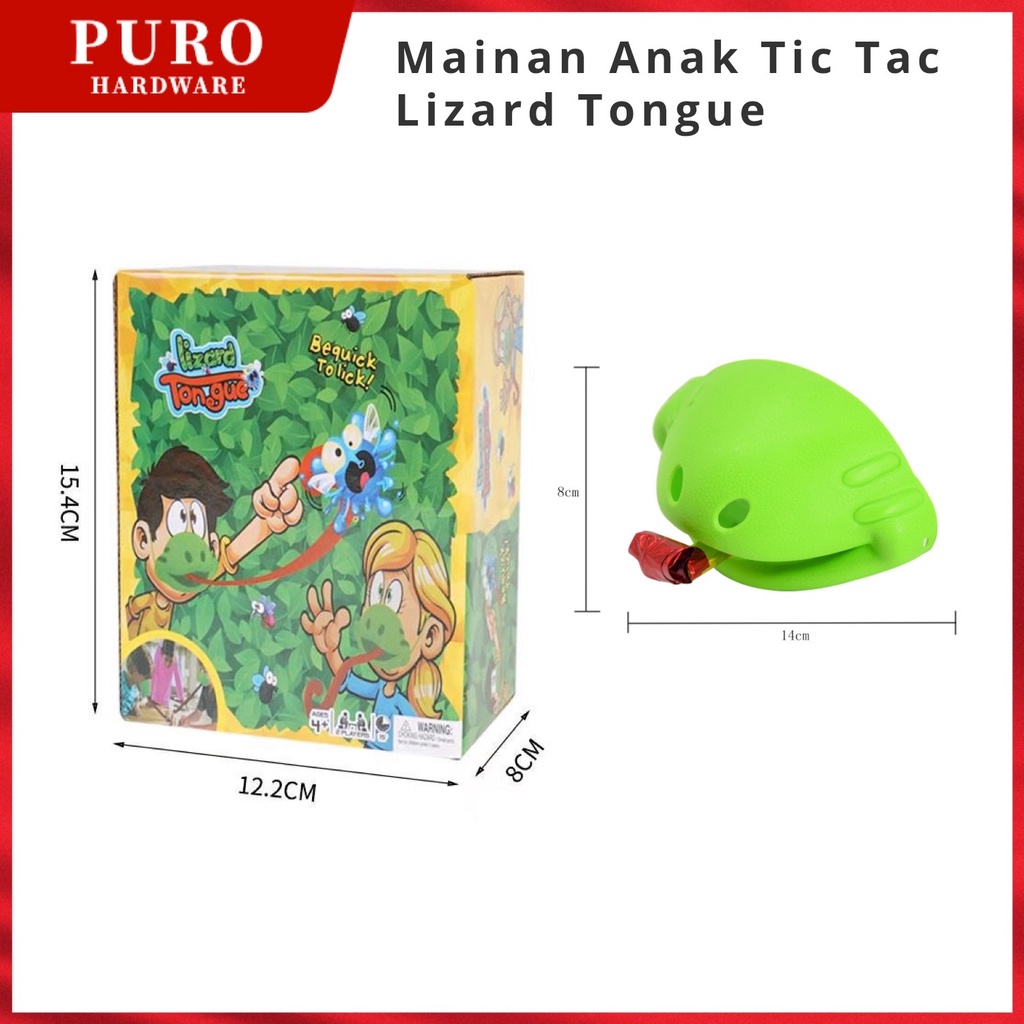 Mainan Anak Tic Tac Lizard Tongue / Mainan Lidah Bunglon