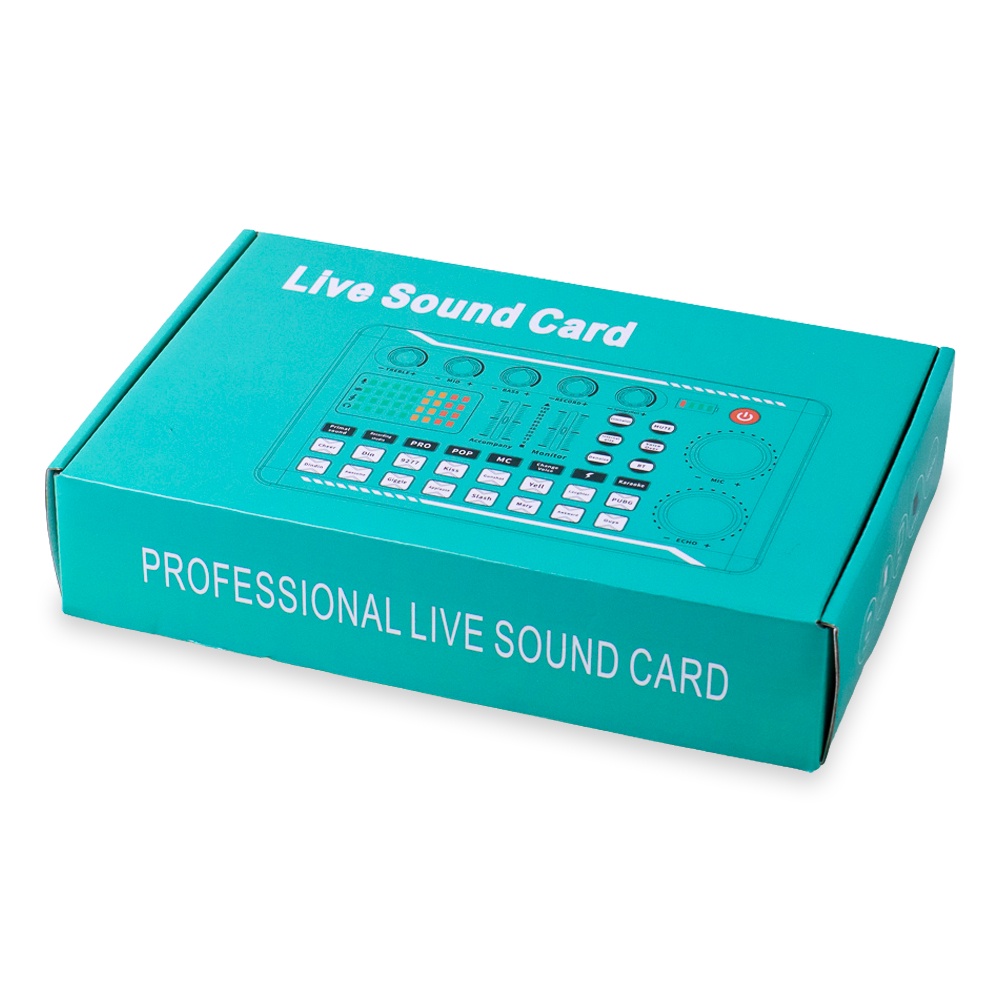 TaffSTUDIO Pro Audio Bluetooth Mixer Sound Card Live Broadcast Karaoke - F998