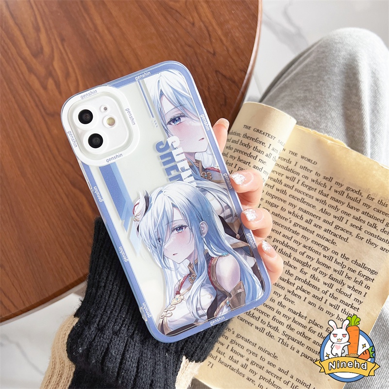 IPHONE Honkai Casing Ponsel Rel Bintang Kompatibel Untuk Iphone14 13 12 11 Pro Max X Xr Xs Max 8 7 6 6s Plus Se2020 Kartun One Piece Angel Eyes Shockproof Bumper Frame Transparan Soft Case