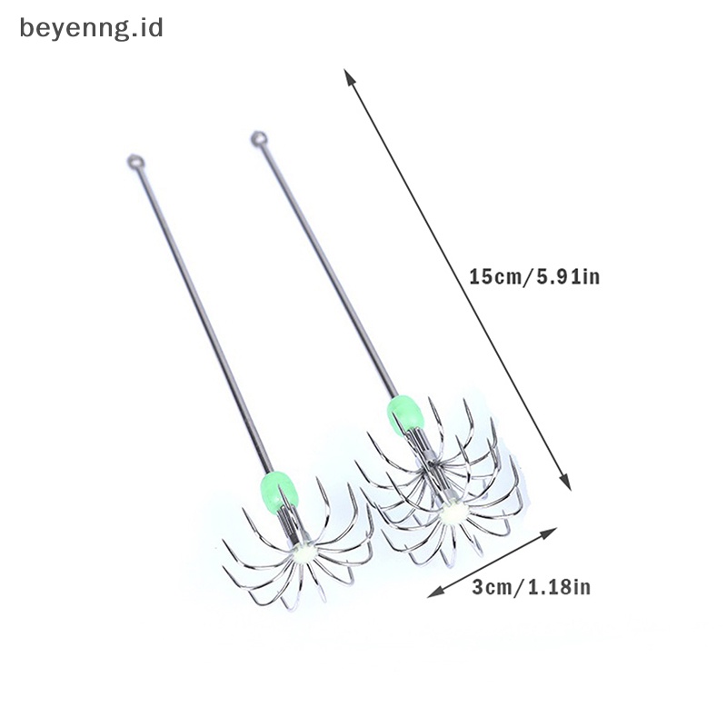 Beyen Kait Payung Lapisan Ganda Anti Karat Cumi Gurita Pancing Jig Hooks ID