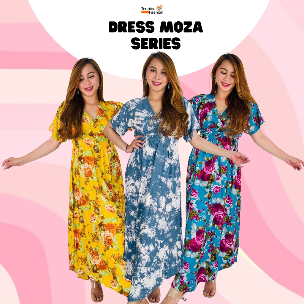 Dress Moza Bali Bahan Rayon Premium Untuk Remaja Dan Dewasa Termurah Kekinian