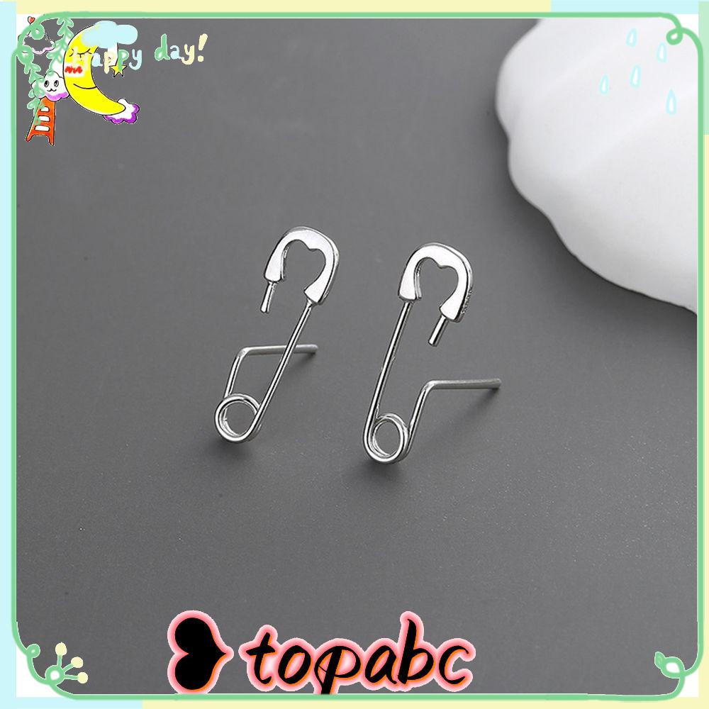 TOP Anting Klip Kertas925 Kepribadian Kreatif Sterling Silver