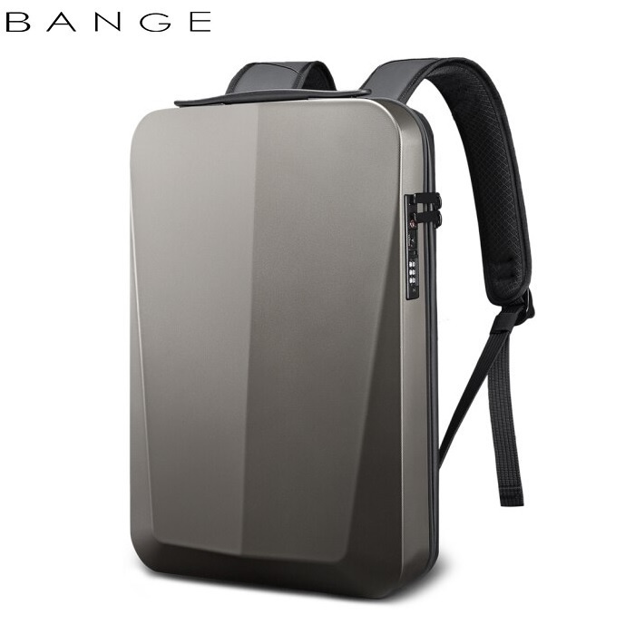 AKN88 - BANGE BG-22201 - Anti-Theft Hard Shell TSA Lock Laptop Backpack