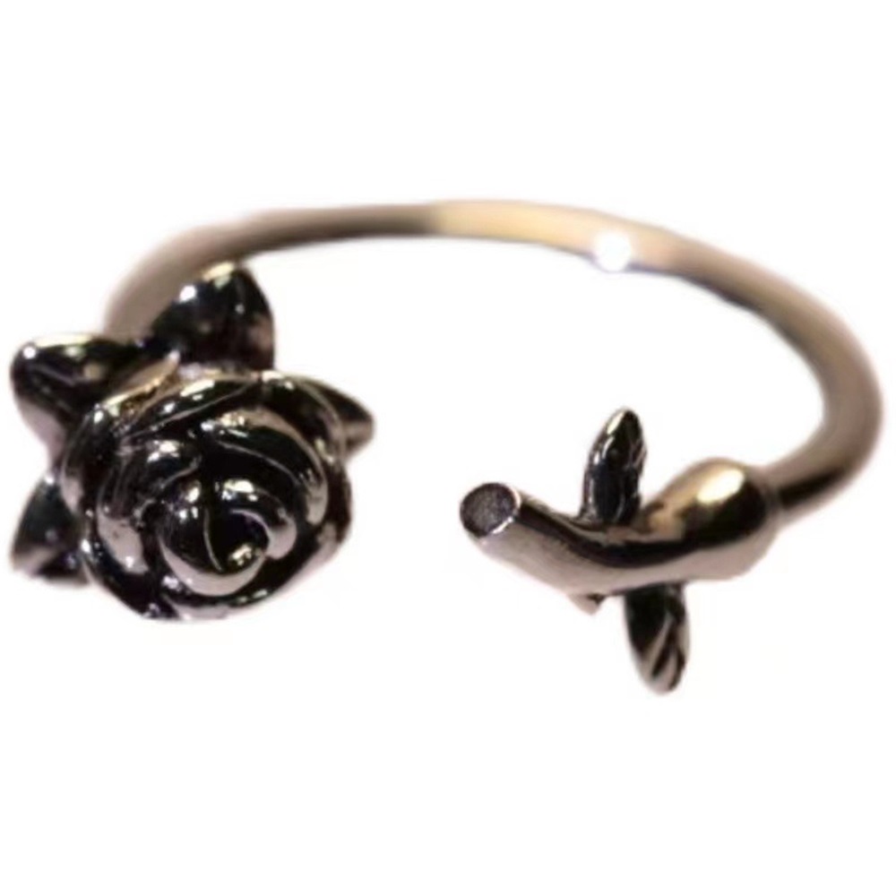 Vintage Rose Lip Ring Ear Bone Stud Horseshoe Ring Dengan C Clasp Anting Unik Dan Chic