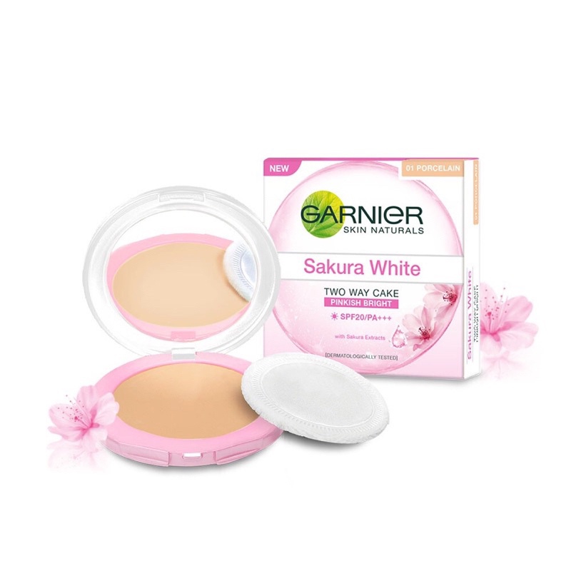 Garnier Sakura White Two Way Cake - 01 Porcelain