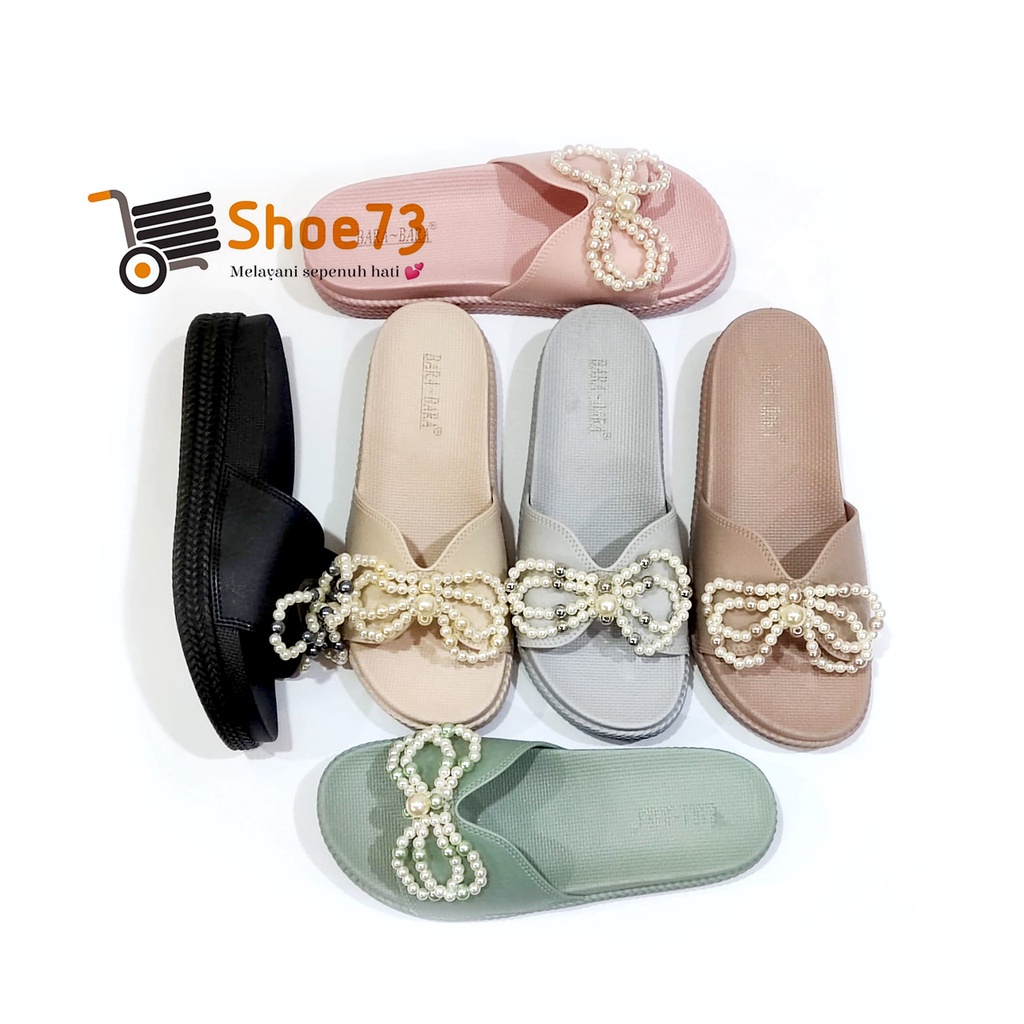 BARA BARA JSL 895 MP6W SIZE 36-40 ORIGINAL l Sandal Selop pita jelly wanita l Sendal kokop cewek impor