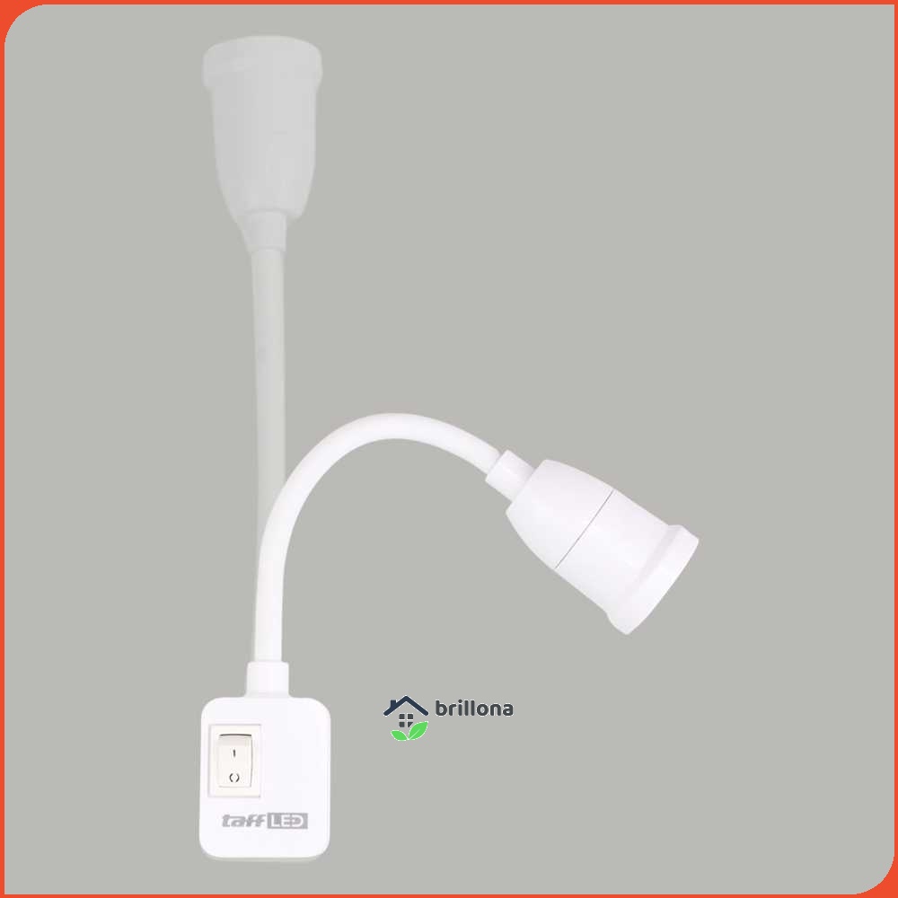 TaffLED Fitting Lampu Bohlam LED EU Plug with Switch 220V 25A E27 - HF-666