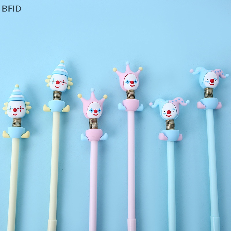 [BFID] Badut Lucu Gel Pen Ballpoint Novelty Goyang Boneka Mainan Warna Hitam Tinta Pulpen Wrig Lucu Alat Tulis Anak Hadiah Sekolah [ID]