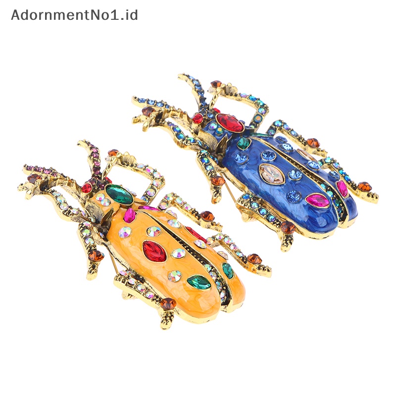 [AdornmentNo1] Enamel Bug kumbang bros untuk wanita musim panas Fashion Pin perhiasan bros Pin hadiah