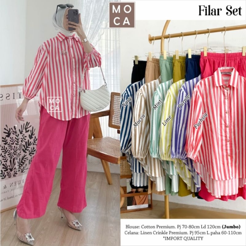 FILAR SET Celana ORI MOCA | Ld120 Cotton Premium