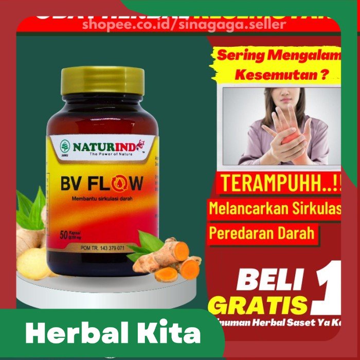 

Obat Herbal Kesemutan Kebas Ampuh Varises Gatal Kram Bv Flow Naturindo - Bv Flow